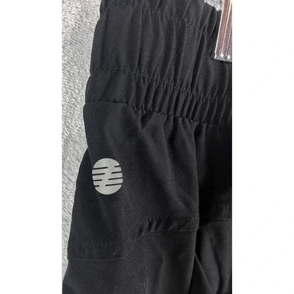 Z By Zella Womens Black High Waisted Flat Front Lined Running Shorts Size Large - Picture 3 of 3